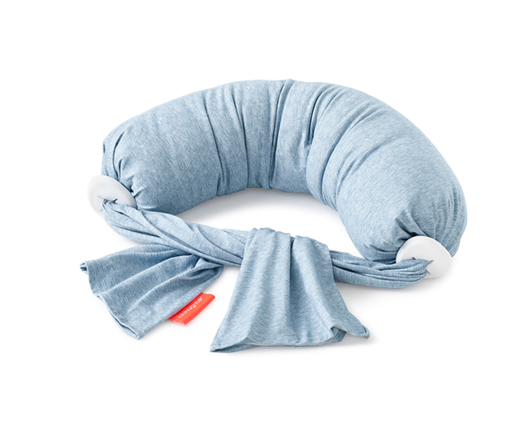 Adjustable Nursing Pillow Blue Melange