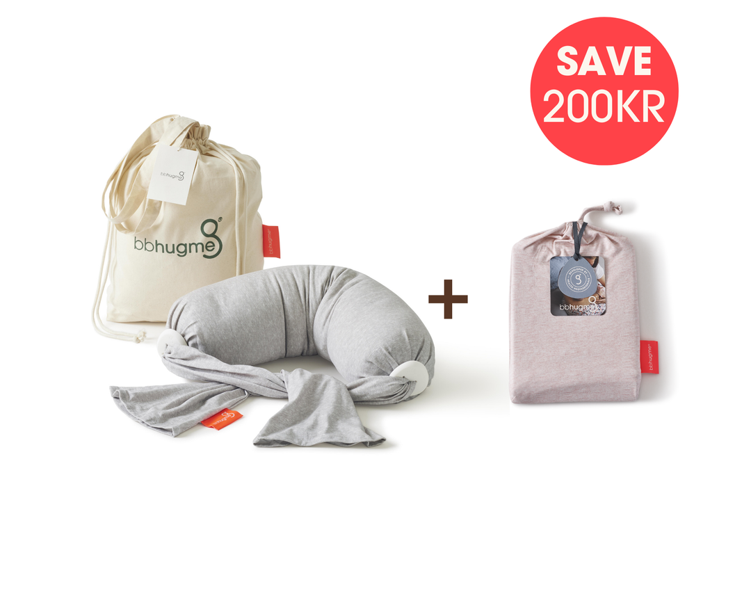bbhugme Nursing Pillow Extra Cover Bundle Pink