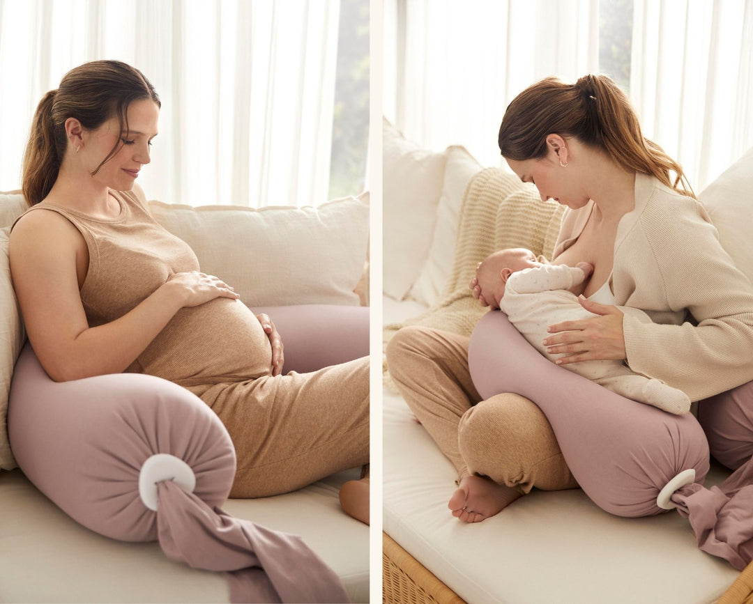 bbhugme Pregnancy Pillow 2-in-1 Design DustyPink