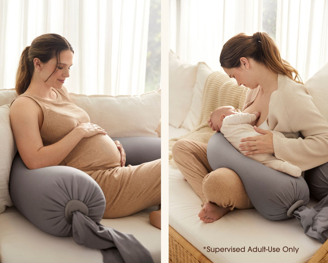 bbhugme Pregnancy Pillow 2in1 Stone