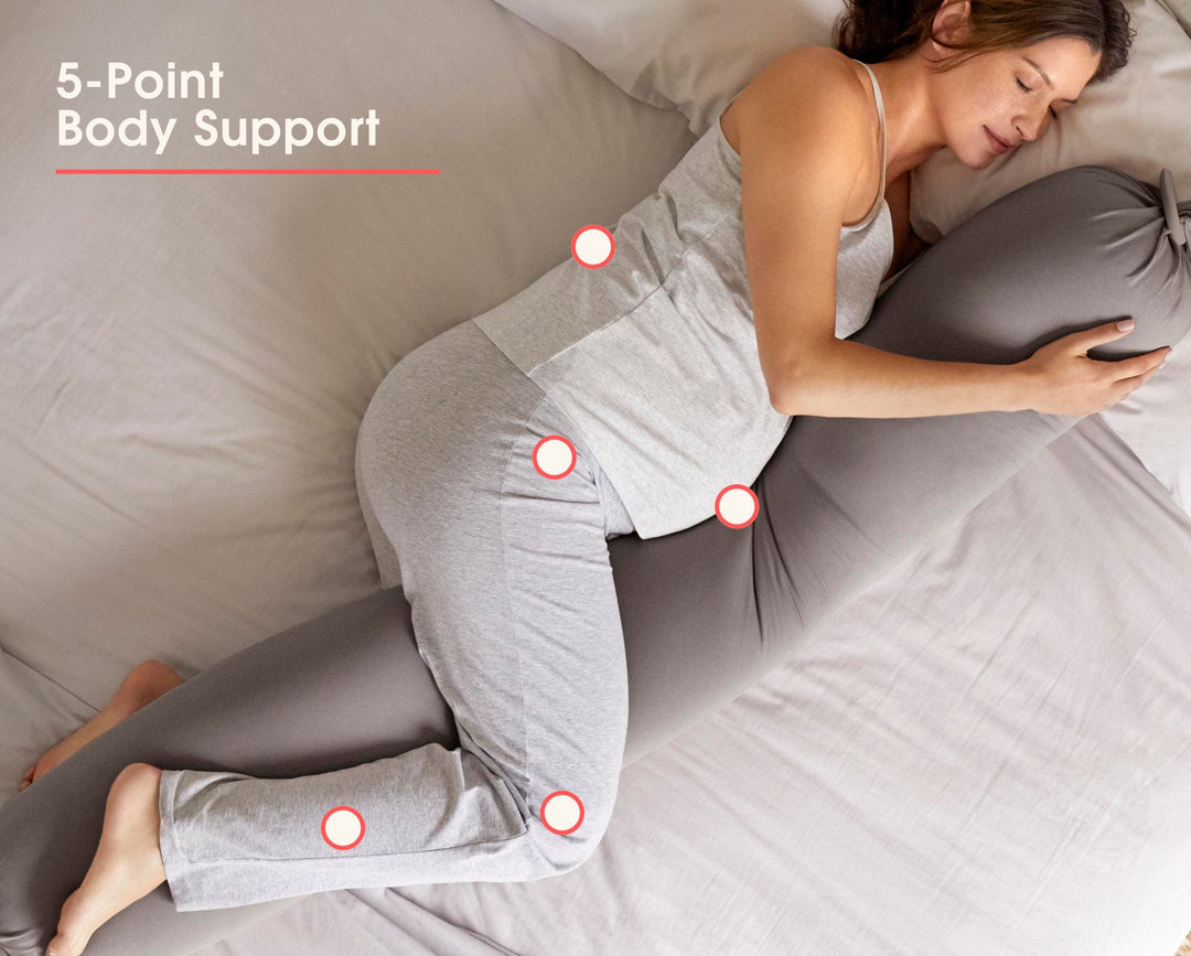 bbhugme Pregnancy Pillow 5Point BodySupport Stone