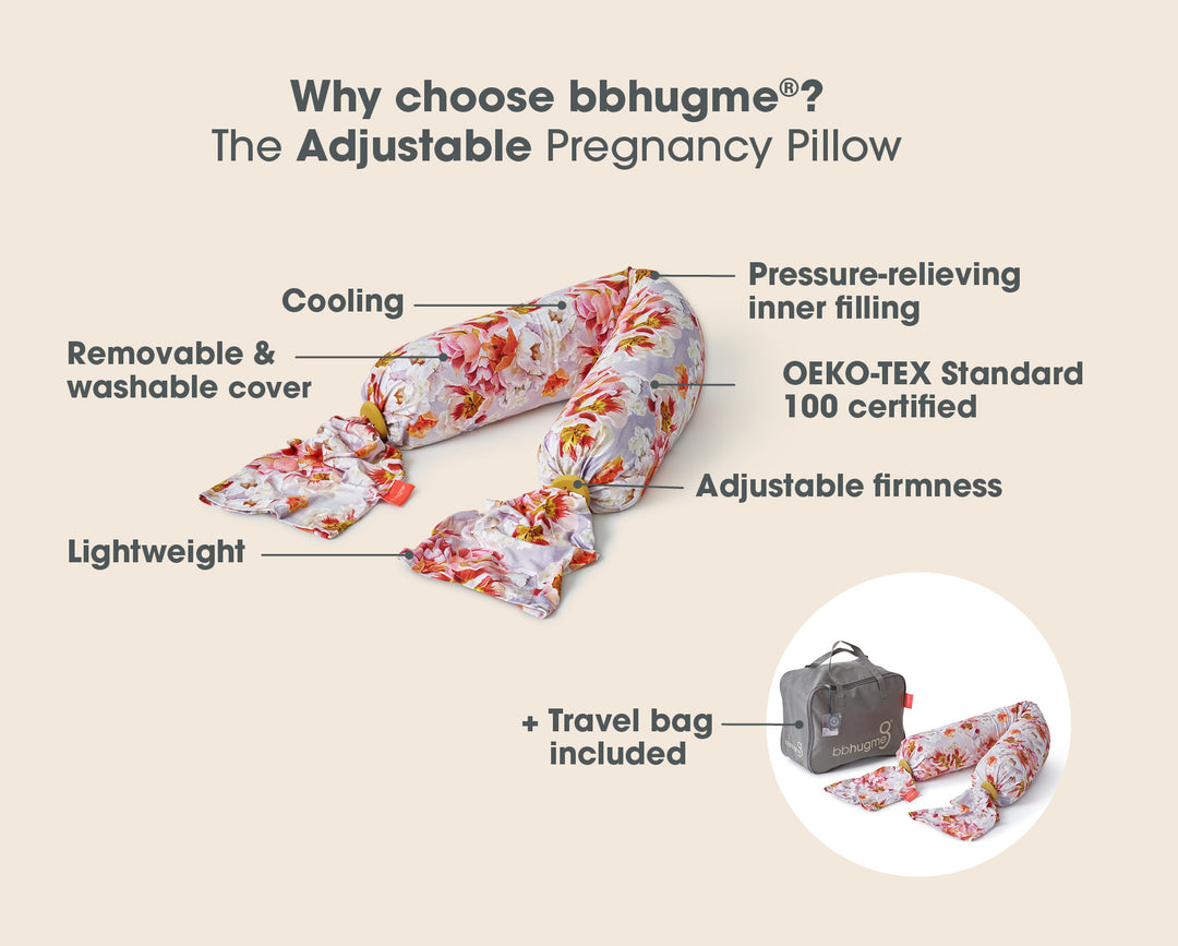 bbhugme Pregnancy Pillow BlushingRoses