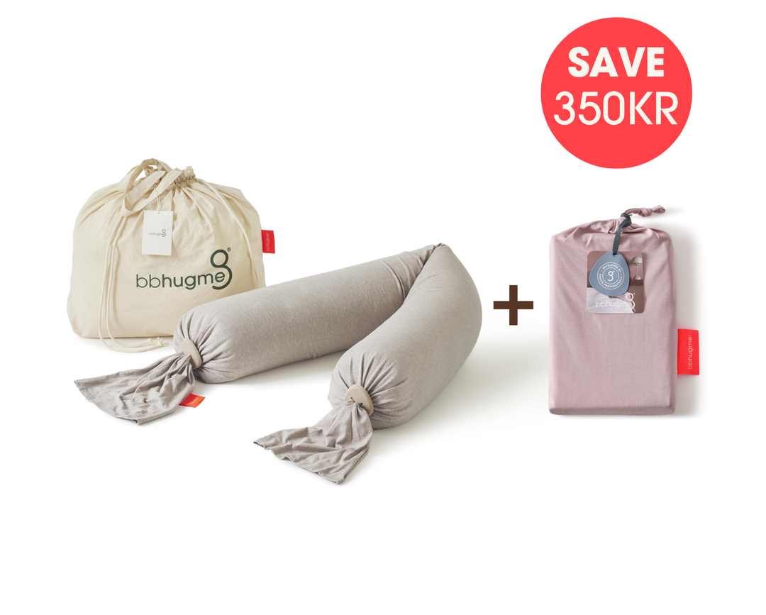 bbhugme Pregnancy Pillow Extra Cover Bundle Seashelle Beige
